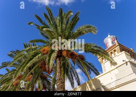 Cap Spartel all'ingresso dello stretto di Gibilterra Foto Stock