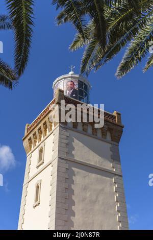 Cap Spartel all'ingresso dello stretto di Gibilterra Foto Stock