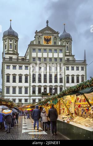 Municipio, Augusta, Germania Foto Stock