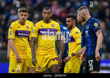 Milano, Italia. 19th Mar 2022. Igor (98) di Fiorentina ha visto in serie un incontro tra Inter e Fiorentina a Giuseppe Meazza di Milano. (Photo Credit: Gonzales Photo/Alamy Live News Foto Stock