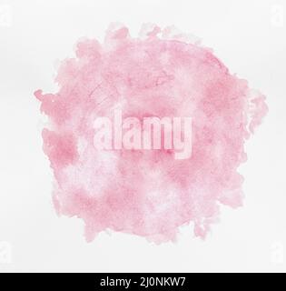 Acquerello spazio copia circolare rosa vernice. Alta qualità e risoluzione bellissimo concetto di foto Foto Stock