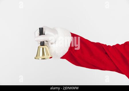 Babbo natale in attesa di campana . Alta qualità e risoluzione bellissimo concetto di foto Foto Stock