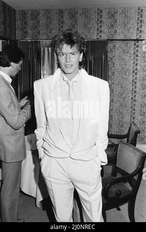 Duran Duran, gruppo musicale. Nick Rhodes, membro della band, nella foto. 20th luglio 1983. Foto Stock