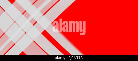 Sfondo astratto banner 8K rosso, chiaro, scuro, nero, bianco, raggio grigio, laser, nebbia, strisce, griglia, quadrato, gradiente Foto Stock
