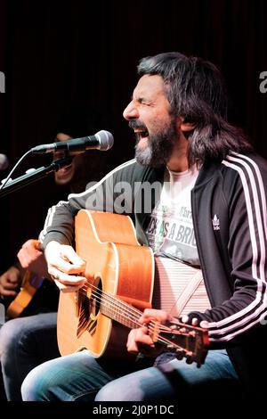 (3/17/2022) Omar Pedrini concerto dal vivo al Revel Theatre Pub (Foto di Andrea Ripamonti / Pacific Press/Sipa USA) Foto Stock