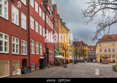 Strada di Copenhagen, Danimarca Foto Stock