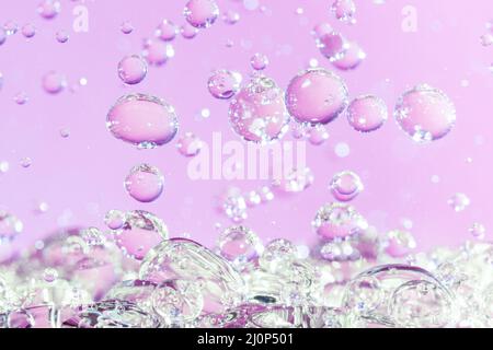 Rosa bolle subacquea olio astratto . Alta qualità e risoluzione bellissimo concetto di foto Foto Stock