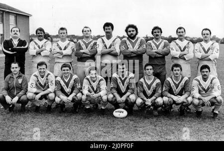 Sport - Rugby League - Cardiff Blue Dragons - foto della squadra Nessun nome incluso - 30th agosto 1984 Foto Stock
