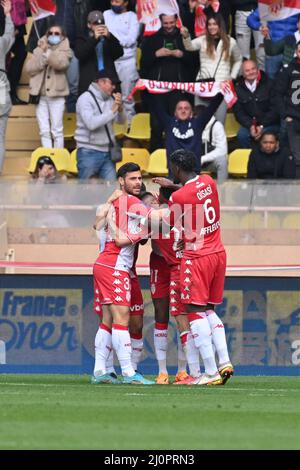 Monaco, Monaco. 20th Mar 2022. COME Monaco vs PSG a Monaco, il 20 marzo 2022. (Foto di Lionel Urman/Sipa USA) Credit: Sipa USA/Alamy Live News Foto Stock