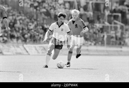 Inghilterra contro Olanda Schoolboy International al Wembley Stadium, sabato 9th giugno 1984. Foto Stock