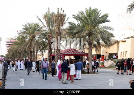 Ambiance durante la Formula 1 Gulf Air Bahrain Grand Prix 2022, 1st round del FIA Formula uno World Championship 2022, sul circuito Internazionale del Bahrain, dal 18 al 20 marzo 2022 a Sakhir, Bahrain - Foto: Florent Gooden/DPPI/LiveMedia Foto Stock