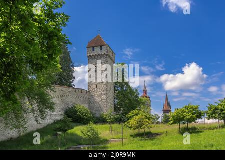 Musegg Wall, Lucerna, Svizzera Foto Stock