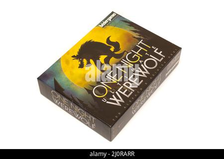 Il gioco da tavolo One Night Ultimate Werewolf Foto Stock