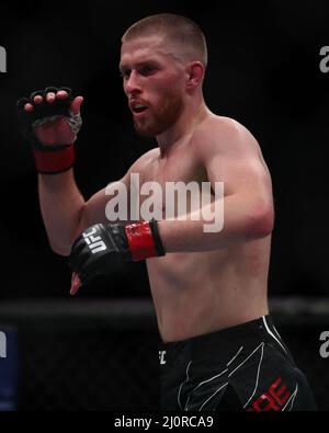 LONDRA, REGNO UNITO. MAR 19th Jack Shore in azione durante UFC Fight Night 204 alla O2 Arena di Greenwich sabato 19th marzo 2022. (Credit: Kieran Riley | MI News) Credit: MI News & Sport /Alamy Live News Foto Stock