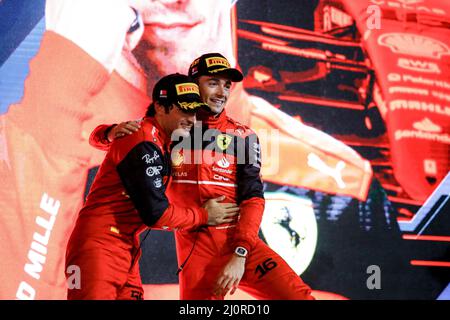 Sakhir, Bahrein. 20th Mar, 2022. Durante la Formula 1 Gulf Air Bahrain Grand Prix 2022, 1st round del FIA Formula uno World Championship 2022, sul circuito Internazionale del Bahrain, dal 18 al 20 marzo 2022 a Sakhir, Bahrain - Foto: Xavi Bonilla/DPPI/LiveMedia Credit: Independent Photo Agency/Alamy Live News Foto Stock