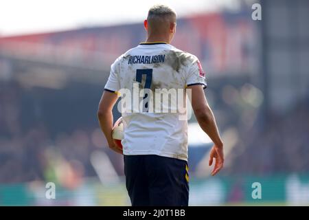 Londra, Regno Unito. 20th marzo 2022; Selhurst Park, Crystal Palace, Londra, Inghilterra; Premier League Football, Crystal Palace Versus Everton; Richarlison of Everton Credit: Action Plus Sports Images/Alamy Live News Credit: Action Plus Sports Images/Alamy Live News Foto Stock