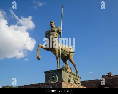 Centauro di Igor Mitoraj a Pompei Forum Foto Stock