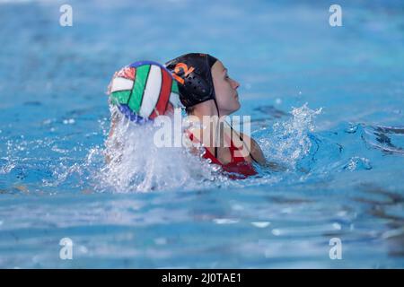 Roma, Italia. 20th Mar 2022. SC la Roche (SISRoma) durante la finale - SIS Roma vs Plebiscito Padova, partita di waterpolo italiana della Coppa Italia a Roma, Italia, Marzo 20 2022 Credit: Independent Photo Agency/Alamy Live News Foto Stock