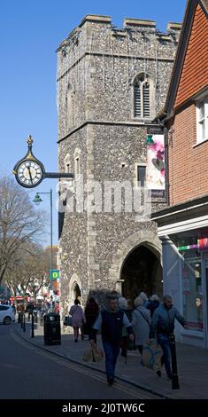 St. George's Clocktower Canterbury Kent Foto Stock