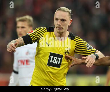 Colonia, Germania. 20th Mar 2022. Bundesliga 27th giorno di fiammazione, 1. FC Koeln - Borussia Dortmund, Marius Wolf (BVB) Credit: Juergen Schwarz/Alamy Live News Foto Stock