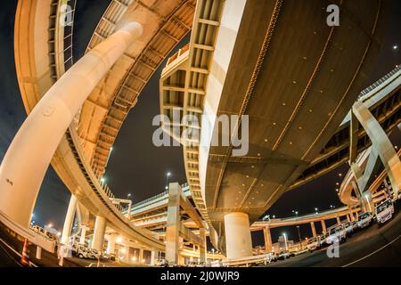 Bayshore Route Daikoku Junction (Tsurumi-ku, Yokohama City) Foto Stock