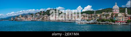 Paesaggio cittadino di Genova Pegli Foto Stock