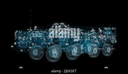 Army Rocket artiglieria sistema. Concetto militare Foto Stock