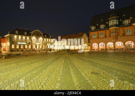 Mercato di Lightet, Goslar, Harz Foto Stock