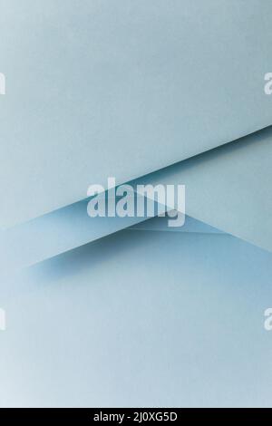 Primo piano striscione in carta di colore blu pastello Foto Stock