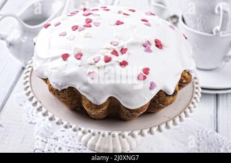 Pane di Pasqua kulich Foto Stock
