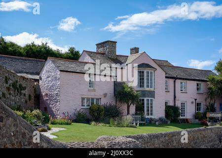 Edificio tradizionale in pietra in Bude Foto Stock