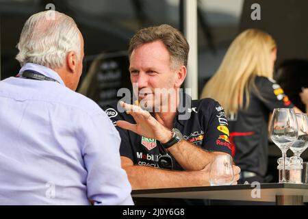 Sakhir, Bahrein. 20th Mar 2022. Bahrain International Circuit, Sakhir, Bahrain il 20 marzo 2022 Team Principal - Christian Horner, Red Bull Racing durante LA FORMULA 1 GULF AIR BAHRAIN GRAND PRIX 2022, Phil Duncan Credit: Every Second Media/Alamy Live News Foto Stock