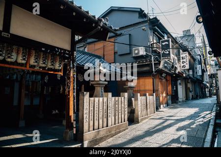 Osaka, Giappone - 4 Aprile 2019 : Tempio di Hozenji Foto Stock