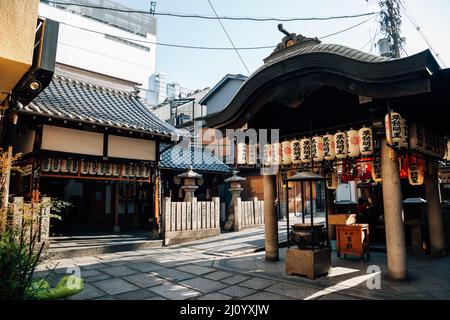 Osaka, Giappone - 4 Aprile 2019 : Tempio di Hozenji Foto Stock