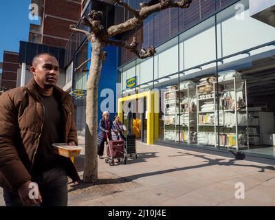 Filiale del negozio di mobili IKEA, Hammersmith London, Foto Stock