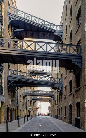 Londra, Shad Thames, Lagerhäuser Foto Stock