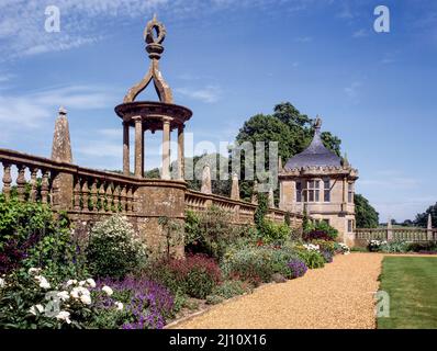 Montacute House, Gartenpavillon Foto Stock