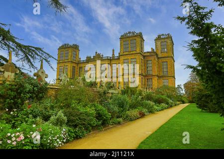 Hardwick Hall, Derbyshire, England, Regno Unito Foto Stock
