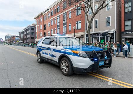 20 marzo 2022, South Boston St. Patrick's Day Parade, prodotto dal South Boston Allied War Veterans Council Foto Stock