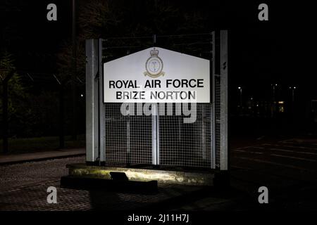 RAF Brize Norton, Oxfordshire, Inghilterra, Regno Unito Foto Stock