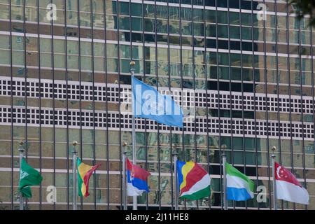 Palazzo delle Nazioni Unite a New York Foto Stock