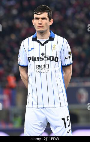 Bologna, Italia. 20th Mar, 2022. De Roon (Atalanta) ritratto durante Bologna FC vs Atalanta BC, Campionato italiano di calcio A partita a Bologna, Italia, Marzo 20 2022 credito: Agenzia indipendente Foto/Alamy Live News Foto Stock