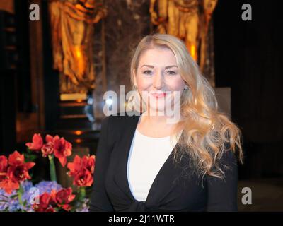 Sandra Quadflieg bei der Preisverleihung vom Medienpreis Heldenherz 2018 der Stiftung Mittagskinder im Hamburger Rathaus, Amburgo, 05.11.2018 Foto Stock