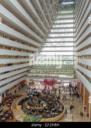 Lobby dell'hotel di Marina Bay Sands - Singapore Foto Stock