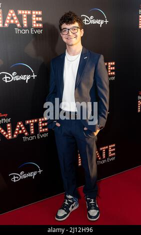 21 marzo 2022, New York, New York, Stati Uniti d'America: Jared Goldsmith partecipa alla proiezione speciale di Disney's ''Better Nate Than Ever''' all'AMC Empire Theatre (immagine di credito: © Lev Radin/Pacific Press via ZUMA Press Wire) Foto Stock