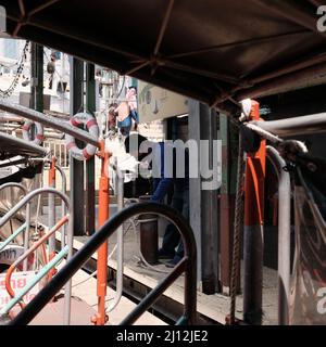 Canal Express Boats Khlong Saen Saep Dock Department Foto Stock