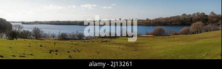 Intorno al Regno Unito - Un'immagine panoramica del serbatoio di Anglezarke Foto Stock