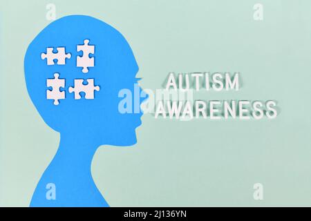 World Autism awareness Day Concept Foto Stock