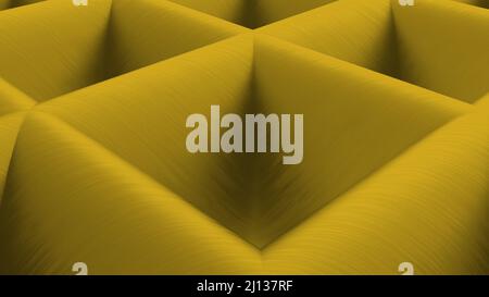 Sfondo giallo cialde trama alta definizione illustrazione 3D rendering Foto Stock