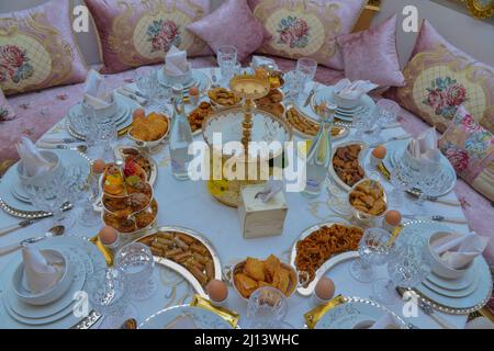 Ricette marocchine Iftar per Ramadan Foto Stock